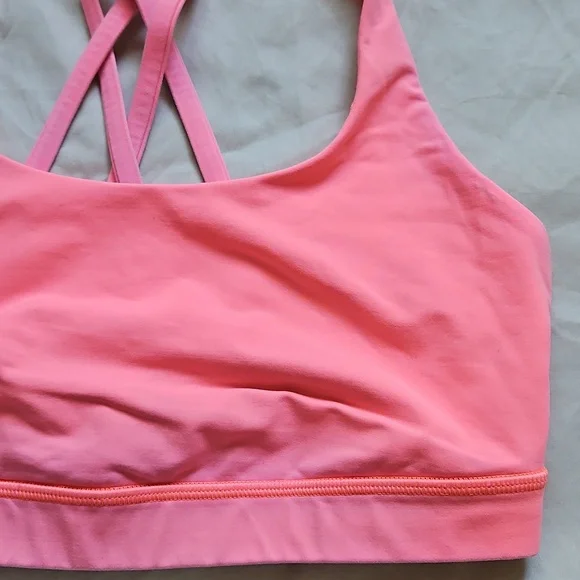 Lululemon Pink Women's Sports Bra, Size L - Picture 4 of 4